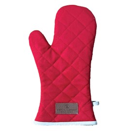 Samuel Lamont Oven Gauntlet Glove - Premium Heat-Resistant Canvas Oven Gloves for Baking and Cooking | Red | One Size