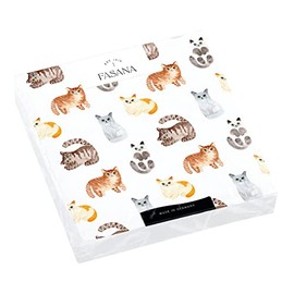 20 Napkins Cute Small Cats Animals Animal Motif Table Decoration Decoupage Decoupage Decoupage 33 x 33 cm