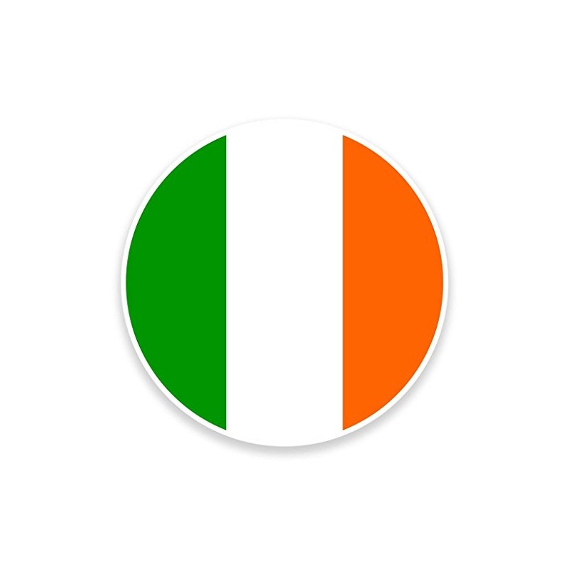 2 x 10cm/100mm Ireland Flag Window Cling Sticker Car Van