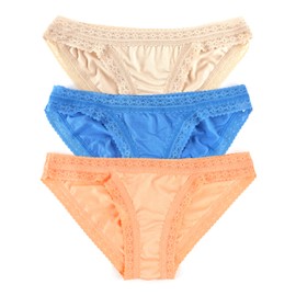 hanky panky, DREAM Tencel Modal Brazilian Bikini 3-Pack: Stylish and Comfortable | Medium Rise Underwear Set for Women