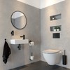 Tiger Noon Small Wall Mounted Soap Dispenser, Stainless Steel, Black,