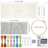 HAND U JOURNEY 3Pcs Embroidery Punch Needle Bachpack Charm Kit,
