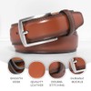 ayamoti Men's Genuine Leather Belt Classic Design for Suits, Jeans,