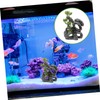 Sosoport Lifelike Fish Tank Decoration Hideaway Cave Fake Aquarium Plants