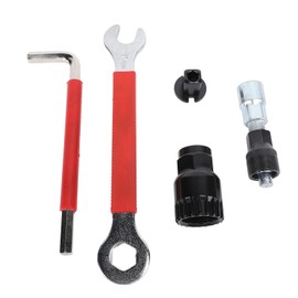 Tomotato Bicycle Crank Puller, Crank Arm Remover 15mm Bicycle Pedal Wrench Set, 7-in-1 Bicycle Crank Puller Repair Kit for 7/8/9/10/12 Speed Road Bikes