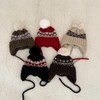 Children's Winter Ear Protection Knitted Wool Hat (Head Circumference) 48Cm)/Khaki 3ea