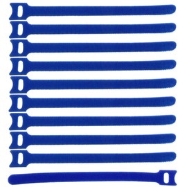 500 x Velcro Cable Ties 200 x 25 mm Blue Cable Ties Velcro Tape - Resealable / Reusable (500, 200 x 25 mm Blue)