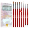 Kredioo 8 Pieces Nail Brush for UV Varnish Gel Set