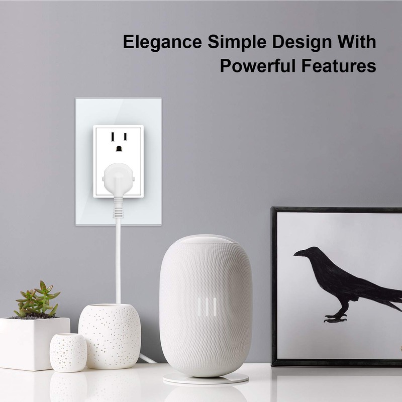 LIVOLO White US Standard Vertical Duplex Receptacle Electrical Outlets (4