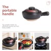 HOLIDYOYO Clay Pot for Cooking Asian Food with Silicone Lid