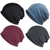 ELLEWIN Cotton Slouchy Beanie Hip-Hop Soft Lightweight Running Beanie Adult