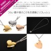 純チタン磁気ネックレス ピュアループオズ ハート（ゴールドカラー）45cm