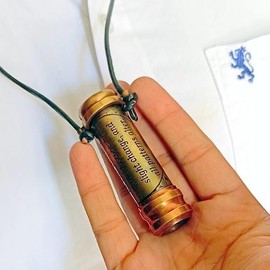 ANTIQLICIOUS Pocket Kaleidoscope Antique Brass Kaleidoscope Pendent Easy to Cary Brass Handmade Kaleidoscope