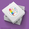 Rainbow Ice Cream Cone Birthday Party Thank You Sticker Labels,