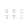 （6pcs/lot） Hearing Aid Ear Tips Silicone Earplug Domes for BTE,ITE