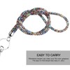 Soleebee Card Holder Lanyard Bling Rhinestone Lanyard with Key Ring