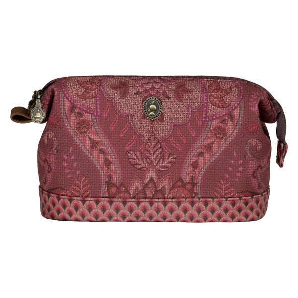 PiP Studio Cosmetic Bag Medium | Dark Pink - 22.5 x 9.5 x 15 cm