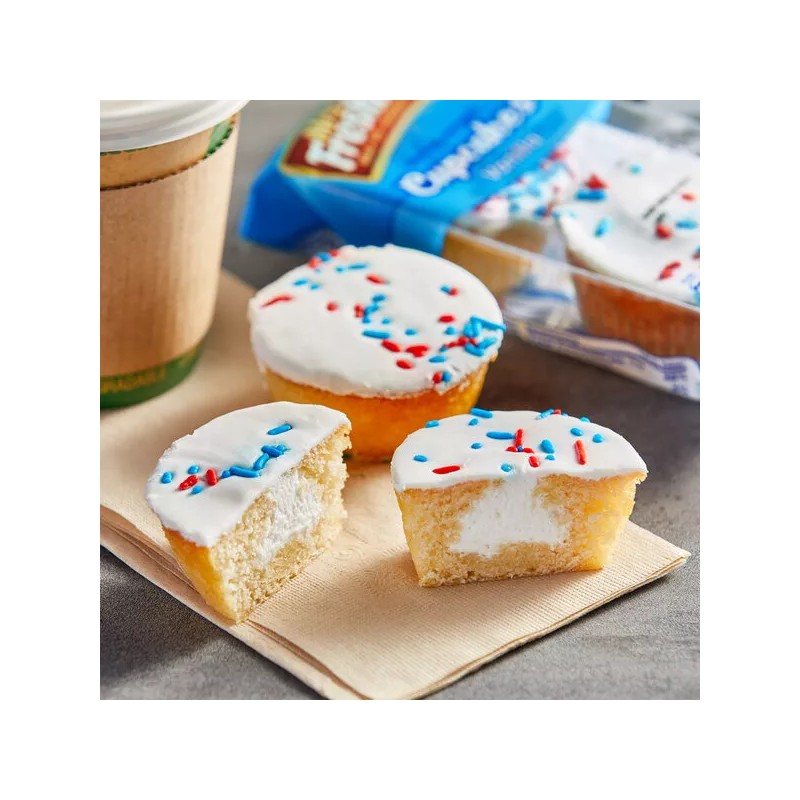 Mrs. Freshley's Vanilla Creamy Filled Cupcake, 3.6 Ounce 2 Count