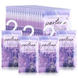 Loopeer 24 Pcs Lavender Large Hanging Closet Deodorizer Air Freshener Scented Sachets Subtle Lavender Scent for Drawers, Closets & Clothes