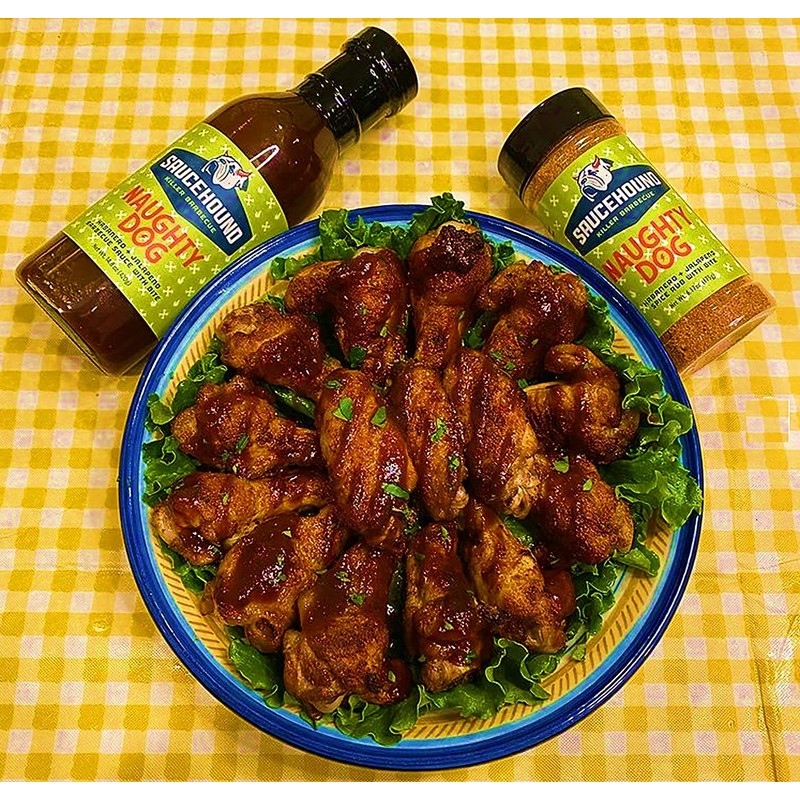 Saucehound Original Recipe & Naughty Dog Championship BBQ Sauce, Delicious