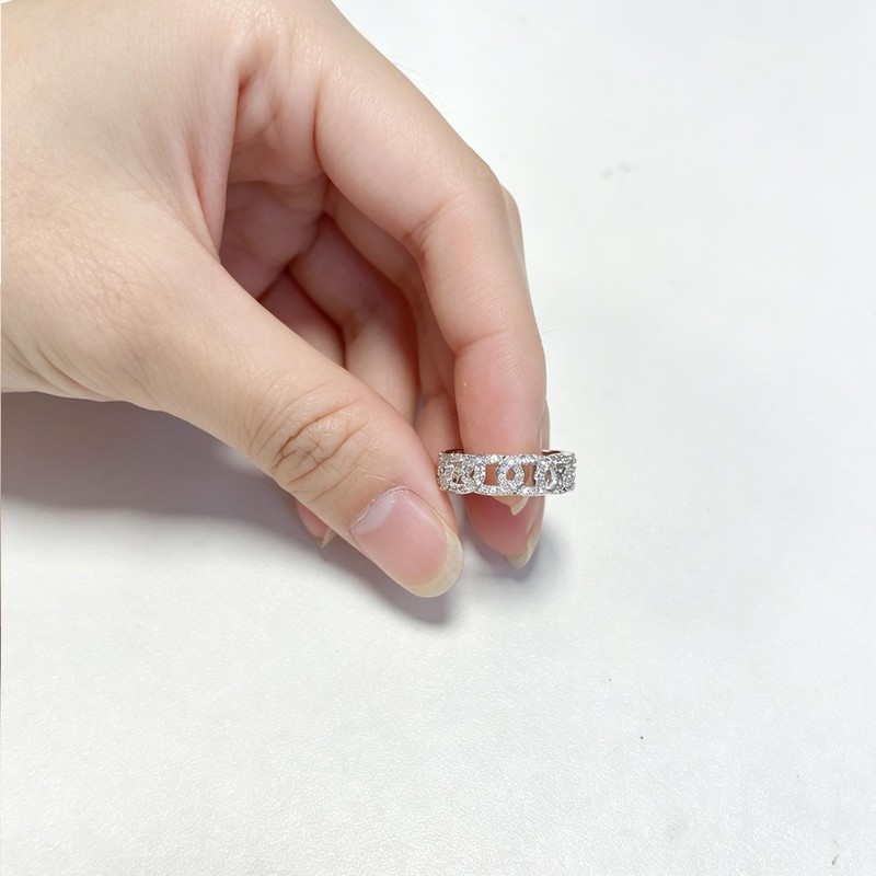 Sumeror S925 Sterling Silver Cubic Zirconia Band Rings for Women