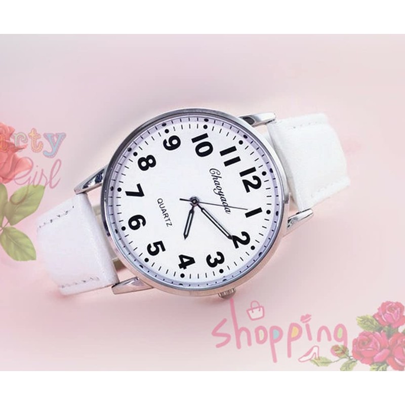 Men Women Casual Simple Black White Leather Deals Large Numbers
