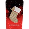 Christmas Kraft Stocking Money Wallet with Envelope, Card