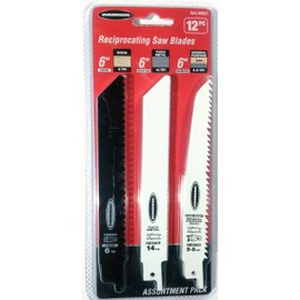 Reciprocating Saw Blades, Assortment Pack, 12 Pc.