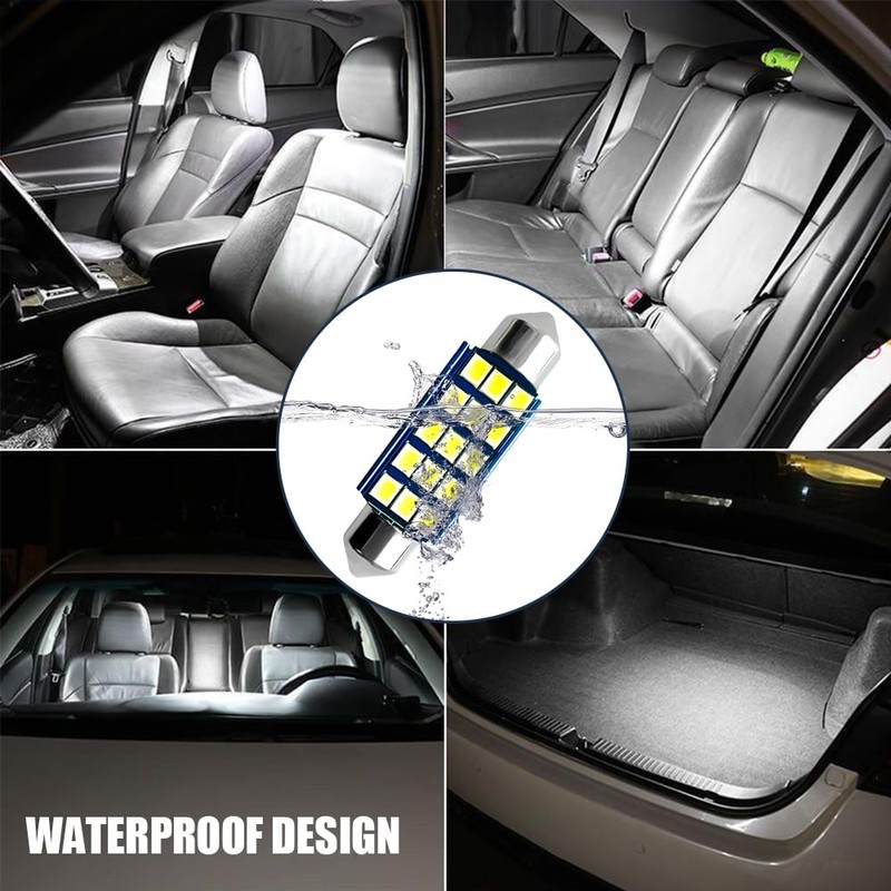 Middrivr 4PCS Interior Car LED Dome Light, Car Reading Light,
