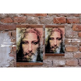 Real Face Of Jesus Christ Shroud Of Turin Photo Picture Christian Catholic Religion Wood Framed Canvas Prints