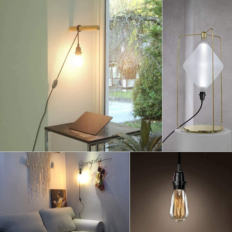 LEDSone Industriële Hanging Lamp Set, E27 Hanging Lamphouder, 4 Metre
