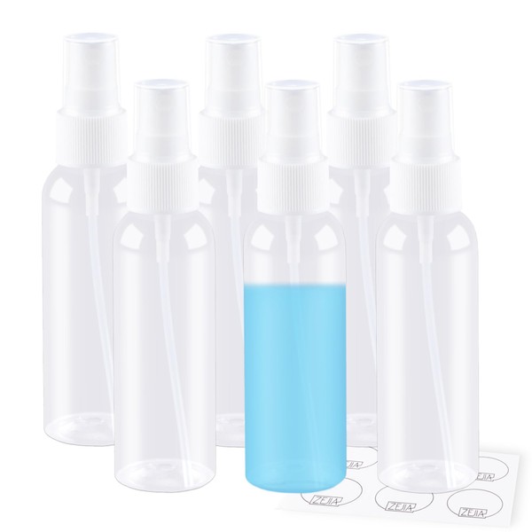 ZEJIA Small Spray Bottle 2OZ, Plastic Travel Spray Bottle, Refillable