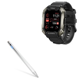 BoxWave Stylus Pen Compatible with KOSPET Tank M1 PRO Smartwatch - AccuPoint Active Stylus, Electronic Stylus with Ultra Fine Tip - Metallic Silver