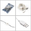 SALCAR 10 m Kupferdraht Lichterkette USB, 100er LED Lichterkette Draht