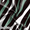 deFouliao Green Shower Curtain Modern Abstract Green Black White Striped
