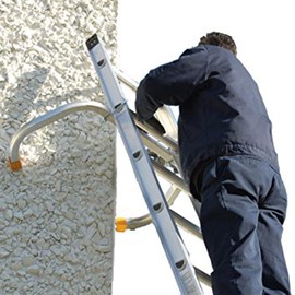 Tie Down Roof Zone Height Adjustable Safety Corner Ladder Stabilizer w/Surface Protection | Quick Connect Assembly | Great for Residential/Commercial/Industrial | Made in USA