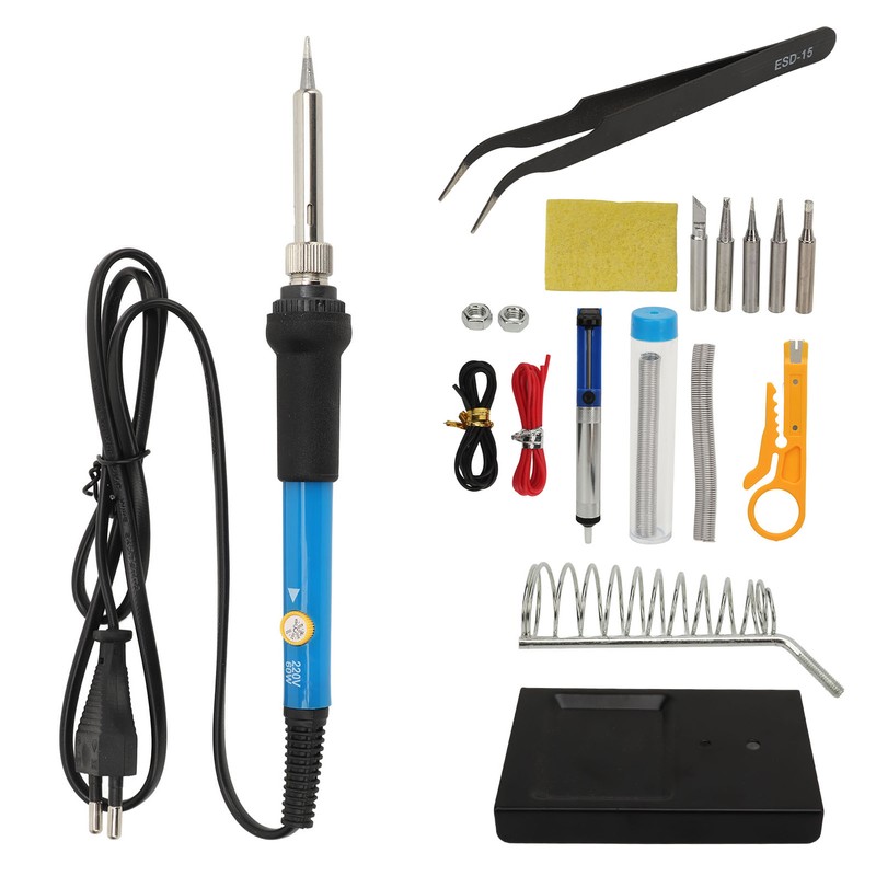 15PCS Set Soldering Iron Set Adjustable Temperature Solder Iron Kit