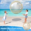 Junkin 2 Pcs 48'' Giant Sequins Beach Ball Inflatable Glitter