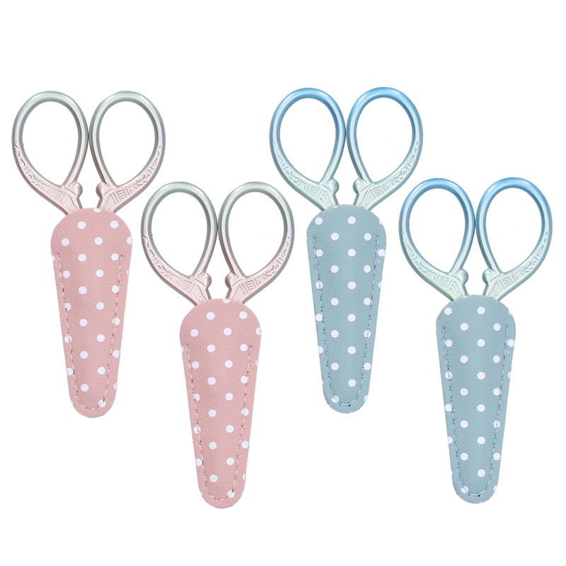 2Pcs Retro Scissors CrossStich Embroidery Sewing Yarn Thread Shears with