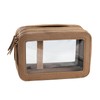 Mingzhe Transparent Women's Toiletry Bag Business Travel Waterproof Storage Large