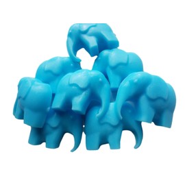 Elephant Soaps for Boy Baby Shower Favors or First Birthday Party Grab Bags Goats Milk Honey Scent Animal 20 Pack (blue)