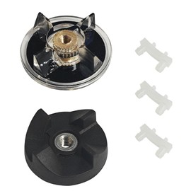 250W Base Gear & Blade Gear & 3 Pcs Rubber Bushing Shock Pad Replacement Part Compatible with Magic Bullet 250W Blenders MB1001