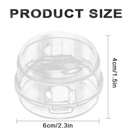 12PCS Stove Knob Covers, Oven Knob Lock Security Knob Cover Guards Cooker Switch Protective Cover for Baby Toddler Child Kitchen Safety (Transparent)