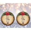 AcevedoDesign Best Tia Ever Ornament Ceramic, Tia Wood Slice Ornament,