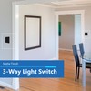 LIDER Balck Minimalist Decorator Switch, Frameless Paddle Light Switch, On/Off