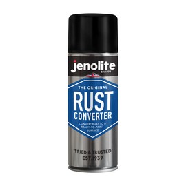 JENOLITE Rust Converter Spray for Metal - Fast Acting Rust Reformer, Inhibitor, and Primer in One - Reforms Rust into Ready to Paint Surface - 400ml (13.52 fl oz)