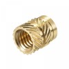 TOP-VIGOR 30Pcs M5 Threaded Knurled Insert Nuts, M5 x 8mm
