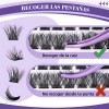 Kit de Extensiones de Pestañas B&Qaugen 3D con Curvatura D