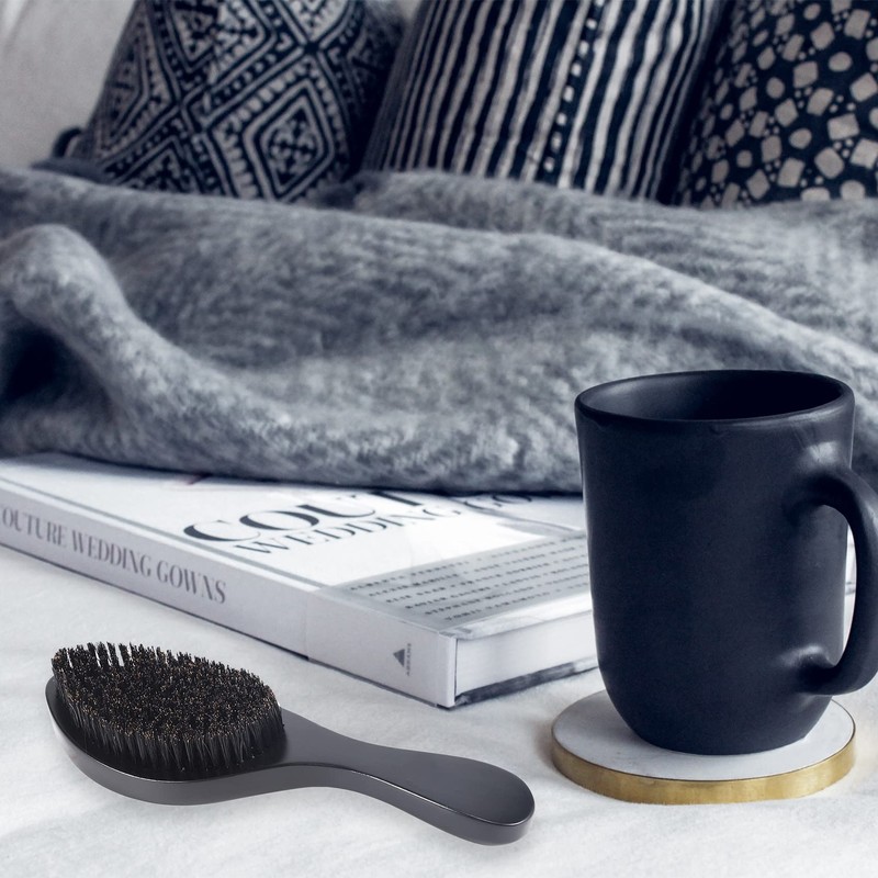 Hxyrxib Wave Brush Curved Wave Brush Soft and Wild Boar