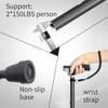 BeneCane Quad Cane Walking Cane with Two Led Lights with